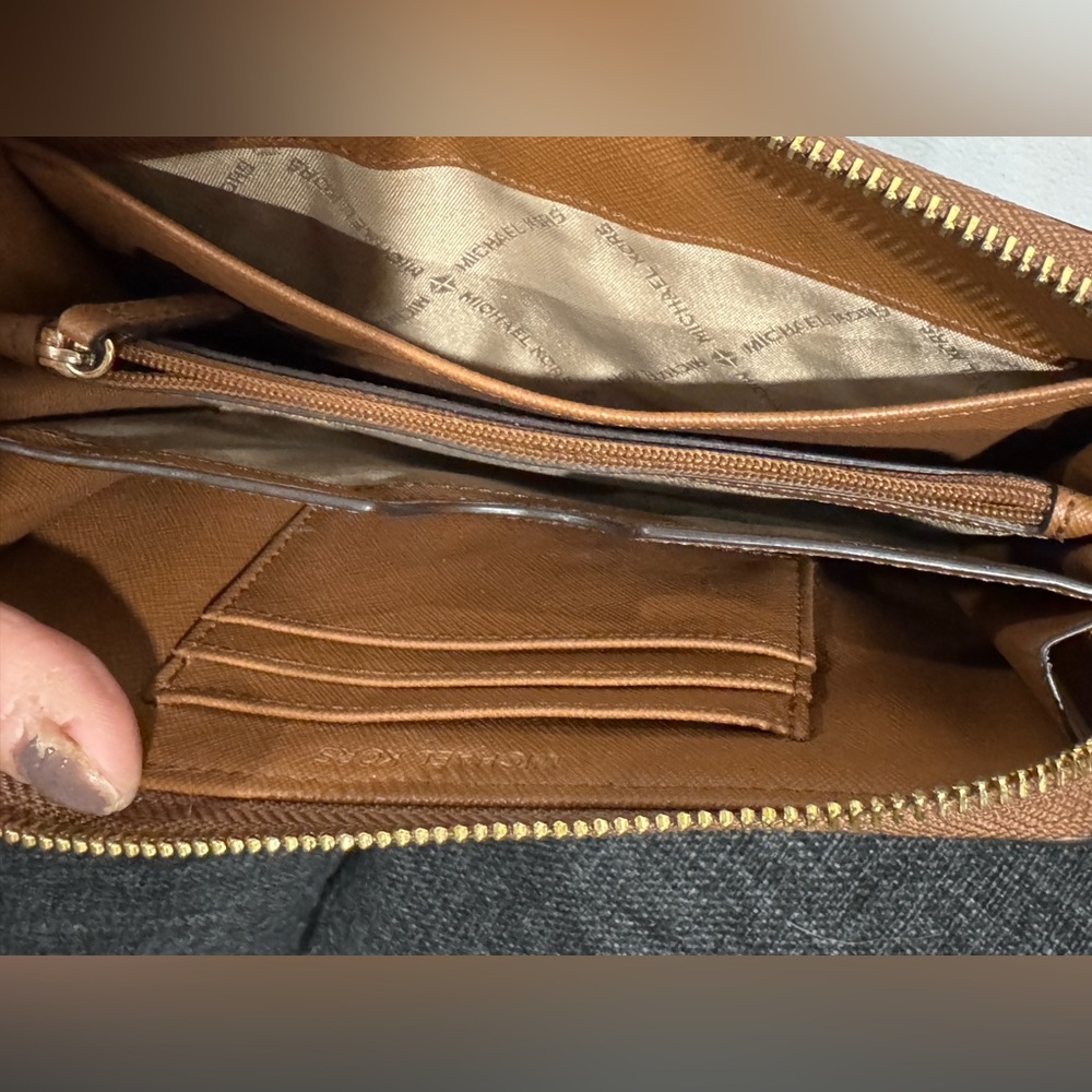 Michael Kors Camel Zip Wallet - Picture 7 of 9